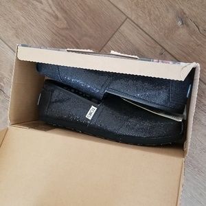 Toms Women Classics Black Glitter